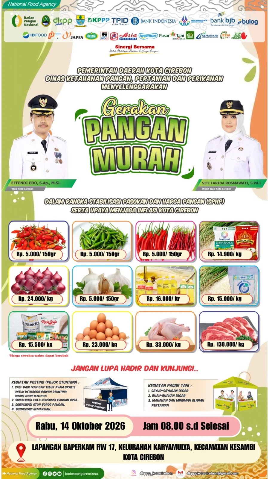 Gerakan Pangan Murah Bulan Oktober 2026